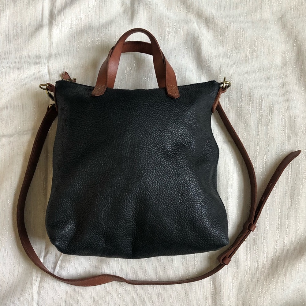 Madewell Mini Transport Tote - RARE Black/Brown